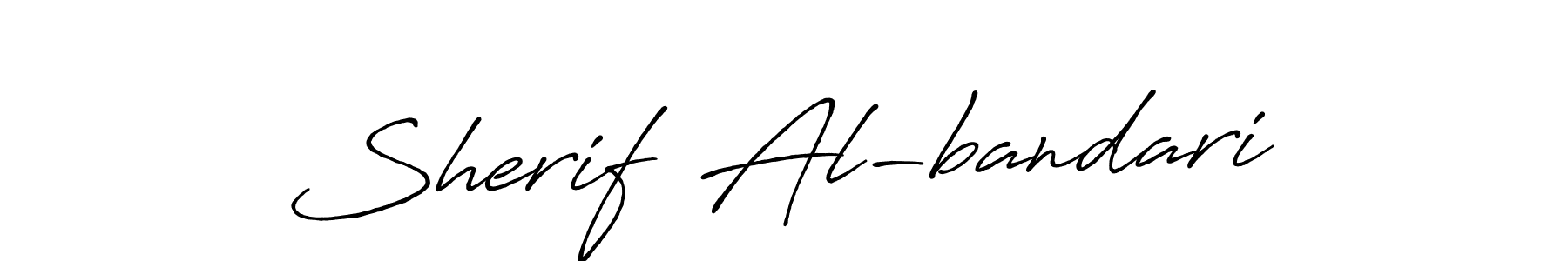 How to make Sherif  Al-bandari signature? Antro_Vectra_Bolder is a professional autograph style. Create handwritten signature for Sherif  Al-bandari name. Sherif  Al-bandari signature style 7 images and pictures png