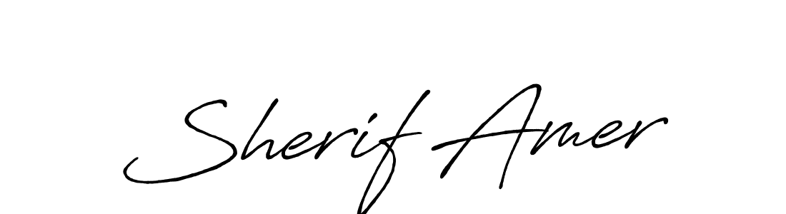 if you are searching for the best signature style for your name Sherif Amer. so please give up your signature search. here we have designed multiple signature styles  using Antro_Vectra_Bolder. Sherif Amer signature style 7 images and pictures png