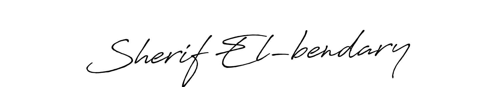 How to make Sherif El-bendary signature? Antro_Vectra_Bolder is a professional autograph style. Create handwritten signature for Sherif El-bendary name. Sherif El-bendary signature style 7 images and pictures png