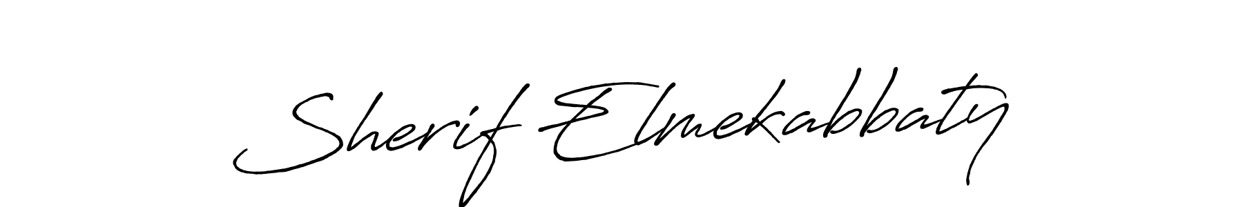 Sherif Elmekabbaty stylish signature style. Best Handwritten Sign (Antro_Vectra_Bolder) for my name. Handwritten Signature Collection Ideas for my name Sherif Elmekabbaty. Sherif Elmekabbaty signature style 7 images and pictures png
