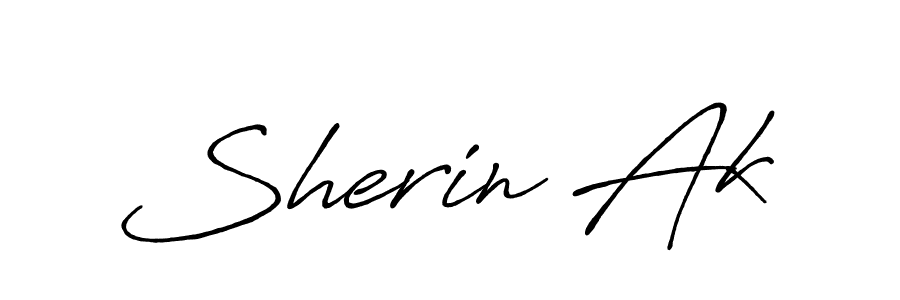 You should practise on your own different ways (Antro_Vectra_Bolder) to write your name (Sherin Ak) in signature. don't let someone else do it for you. Sherin Ak signature style 7 images and pictures png