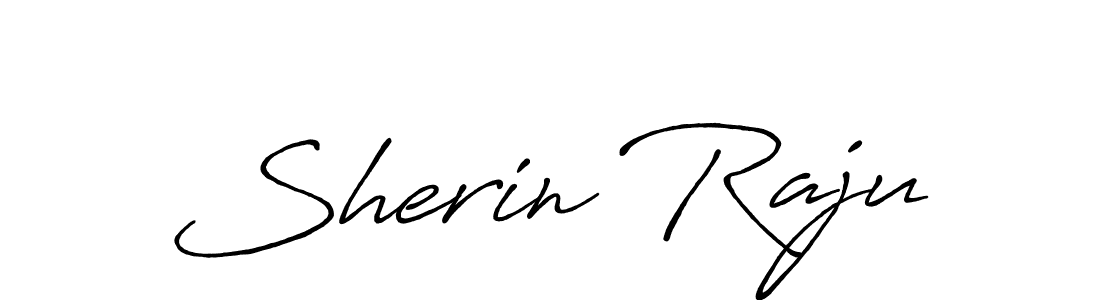 Sherin Raju stylish signature style. Best Handwritten Sign (Antro_Vectra_Bolder) for my name. Handwritten Signature Collection Ideas for my name Sherin Raju. Sherin Raju signature style 7 images and pictures png