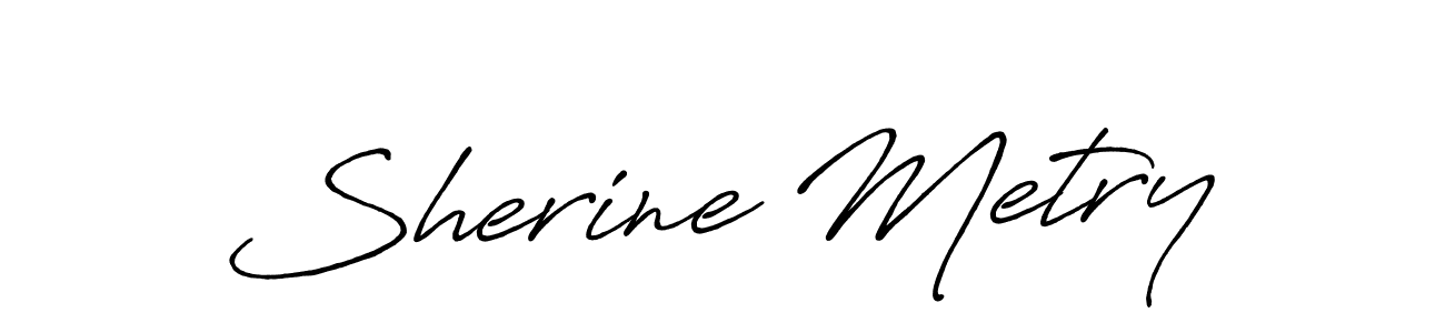 Similarly Antro_Vectra_Bolder is the best handwritten signature design. Signature creator online .You can use it as an online autograph creator for name Sherine Metry. Sherine Metry signature style 7 images and pictures png