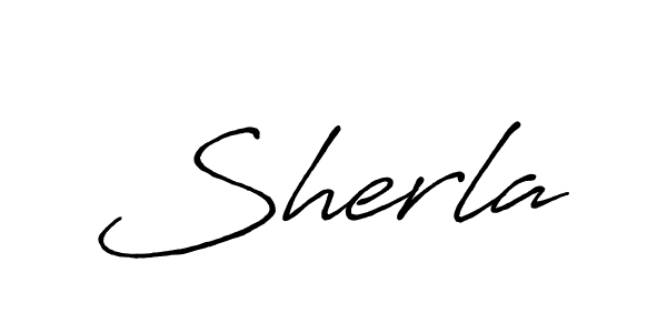 Use a signature maker to create a handwritten signature online. With this signature software, you can design (Antro_Vectra_Bolder) your own signature for name Sherla. Sherla signature style 7 images and pictures png