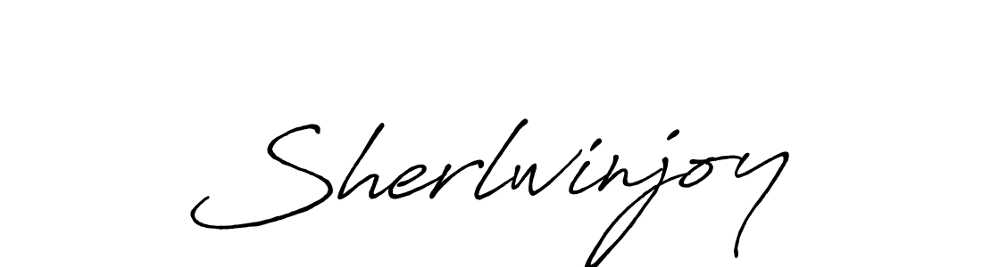 How to make Sherlwinjoy signature? Antro_Vectra_Bolder is a professional autograph style. Create handwritten signature for Sherlwinjoy name. Sherlwinjoy signature style 7 images and pictures png
