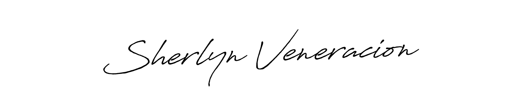 Create a beautiful signature design for name Sherlyn Veneracion. With this signature (Antro_Vectra_Bolder) fonts, you can make a handwritten signature for free. Sherlyn Veneracion signature style 7 images and pictures png