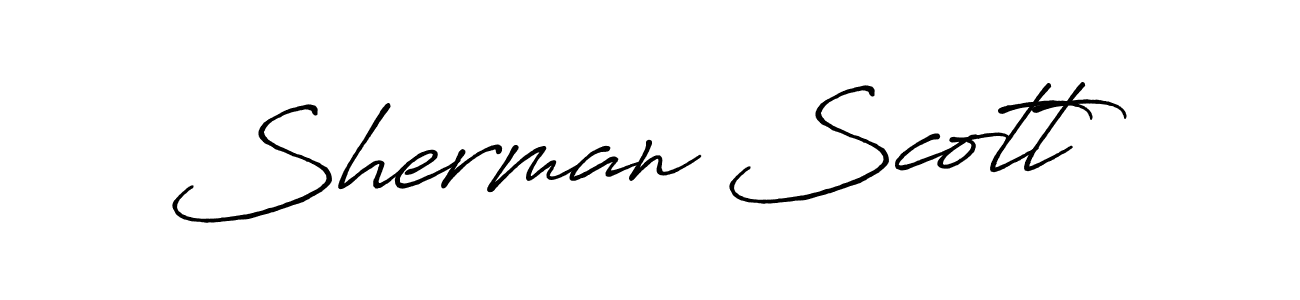 Create a beautiful signature design for name Sherman Scott. With this signature (Antro_Vectra_Bolder) fonts, you can make a handwritten signature for free. Sherman Scott signature style 7 images and pictures png