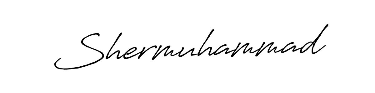 Make a beautiful signature design for name Shermuhammad. With this signature (Antro_Vectra_Bolder) style, you can create a handwritten signature for free. Shermuhammad signature style 7 images and pictures png