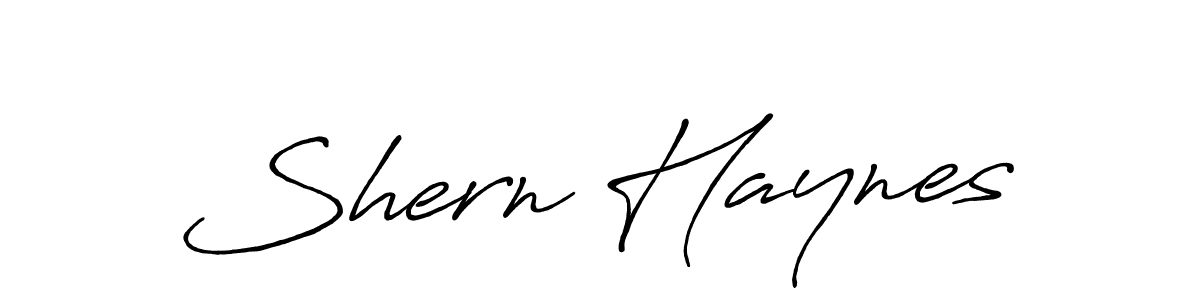 Make a beautiful signature design for name Shern Haynes. Use this online signature maker to create a handwritten signature for free. Shern Haynes signature style 7 images and pictures png