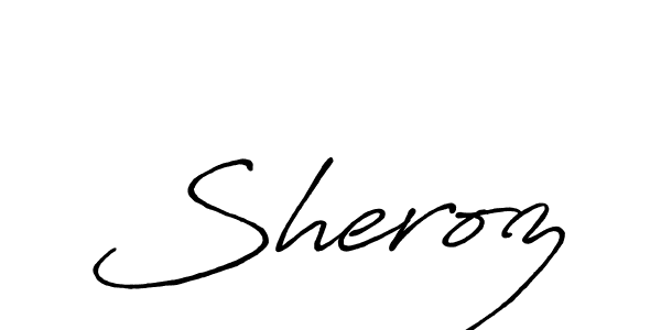 Make a short Sheroz signature style. Manage your documents anywhere anytime using Antro_Vectra_Bolder. Create and add eSignatures, submit forms, share and send files easily. Sheroz signature style 7 images and pictures png