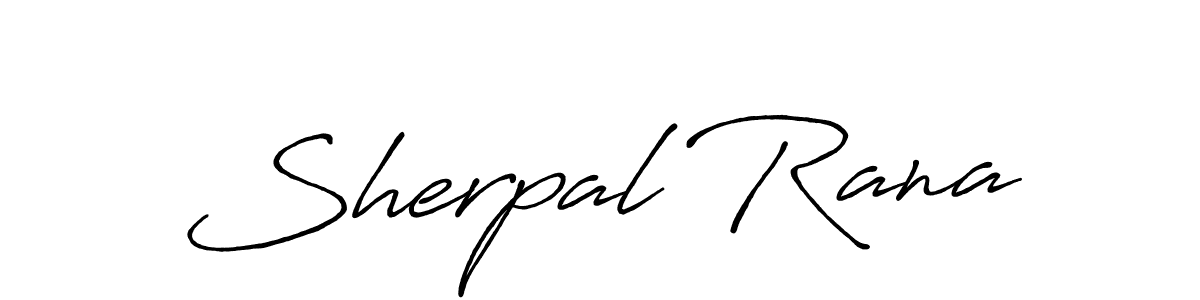 Design your own signature with our free online signature maker. With this signature software, you can create a handwritten (Antro_Vectra_Bolder) signature for name Sherpal Rana. Sherpal Rana signature style 7 images and pictures png