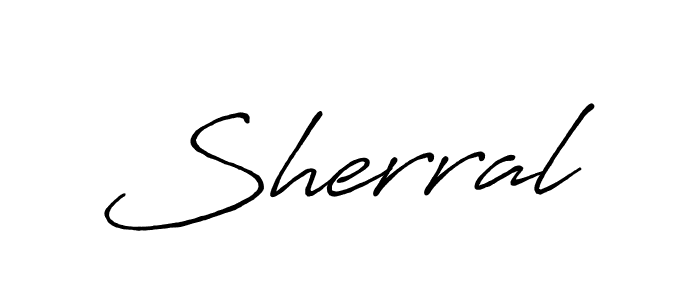 Make a short Sherral signature style. Manage your documents anywhere anytime using Antro_Vectra_Bolder. Create and add eSignatures, submit forms, share and send files easily. Sherral signature style 7 images and pictures png