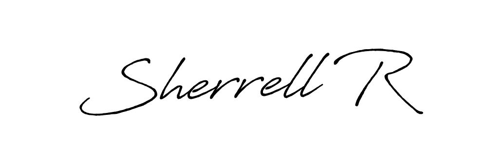 Sherrell R stylish signature style. Best Handwritten Sign (Antro_Vectra_Bolder) for my name. Handwritten Signature Collection Ideas for my name Sherrell R. Sherrell R signature style 7 images and pictures png
