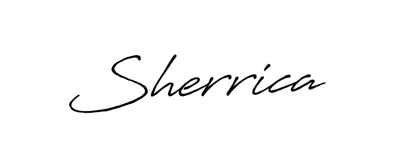 Sherrica stylish signature style. Best Handwritten Sign (Antro_Vectra_Bolder) for my name. Handwritten Signature Collection Ideas for my name Sherrica. Sherrica signature style 7 images and pictures png