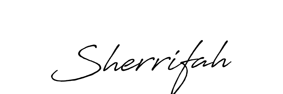 Also we have Sherrifah name is the best signature style. Create professional handwritten signature collection using Antro_Vectra_Bolder autograph style. Sherrifah signature style 7 images and pictures png