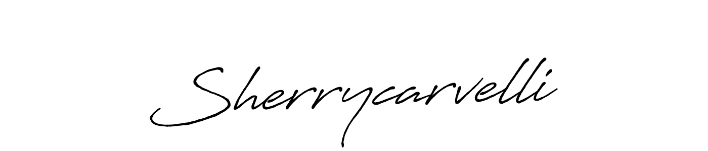 The best way (Antro_Vectra_Bolder) to make a short signature is to pick only two or three words in your name. The name Sherrycarvelli include a total of six letters. For converting this name. Sherrycarvelli signature style 7 images and pictures png