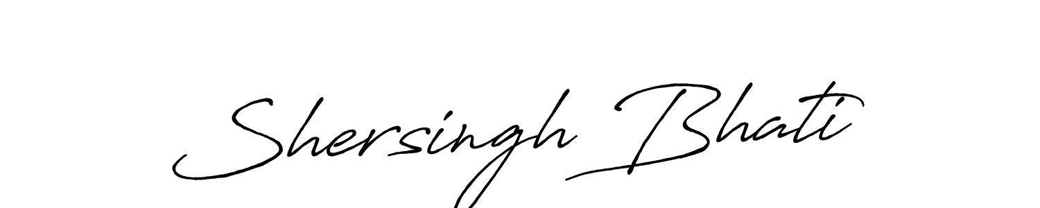 Make a beautiful signature design for name Shersingh Bhati. Use this online signature maker to create a handwritten signature for free. Shersingh Bhati signature style 7 images and pictures png