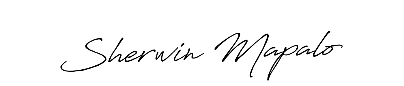 Antro_Vectra_Bolder is a professional signature style that is perfect for those who want to add a touch of class to their signature. It is also a great choice for those who want to make their signature more unique. Get Sherwin Mapalo name to fancy signature for free. Sherwin Mapalo signature style 7 images and pictures png