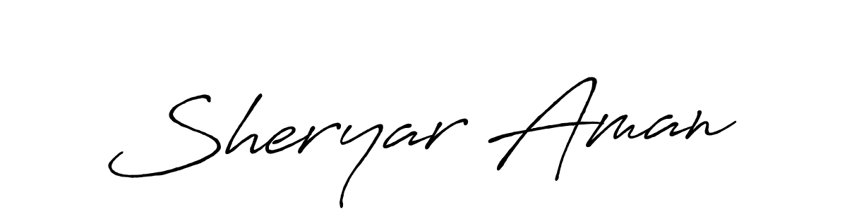 How to Draw Sheryar Aman signature style? Antro_Vectra_Bolder is a latest design signature styles for name Sheryar Aman. Sheryar Aman signature style 7 images and pictures png