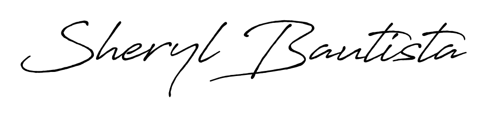 Transform the name Sheryl Bautista into a signature masterpiece using Antro_Vectra_Bolder font. Ideal for photographers, artists, and creators looking for watermarks. Sheryl Bautista signature style 7 images and pictures png