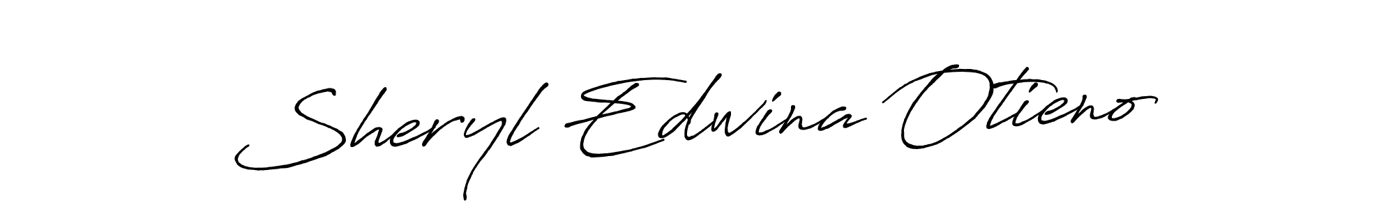 How to make Sheryl Edwina Otieno name signature. Use Antro_Vectra_Bolder style for creating short signs online. This is the latest handwritten sign. Sheryl Edwina Otieno signature style 7 images and pictures png