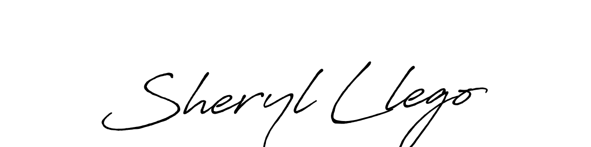 You should practise on your own different ways (Antro_Vectra_Bolder) to write your name (Sheryl Llego) in signature. don't let someone else do it for you. Sheryl Llego signature style 7 images and pictures png