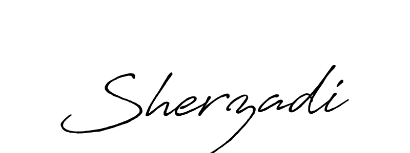 Antro_Vectra_Bolder is a professional signature style that is perfect for those who want to add a touch of class to their signature. It is also a great choice for those who want to make their signature more unique. Get Sherzadi name to fancy signature for free. Sherzadi signature style 7 images and pictures png