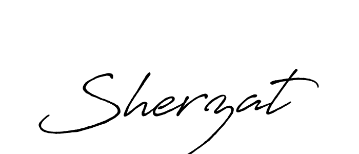 How to make Sherzat signature? Antro_Vectra_Bolder is a professional autograph style. Create handwritten signature for Sherzat name. Sherzat signature style 7 images and pictures png