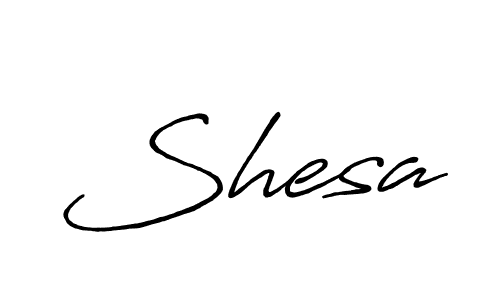 Design your own signature with our free online signature maker. With this signature software, you can create a handwritten (Antro_Vectra_Bolder) signature for name Shesa. Shesa signature style 7 images and pictures png