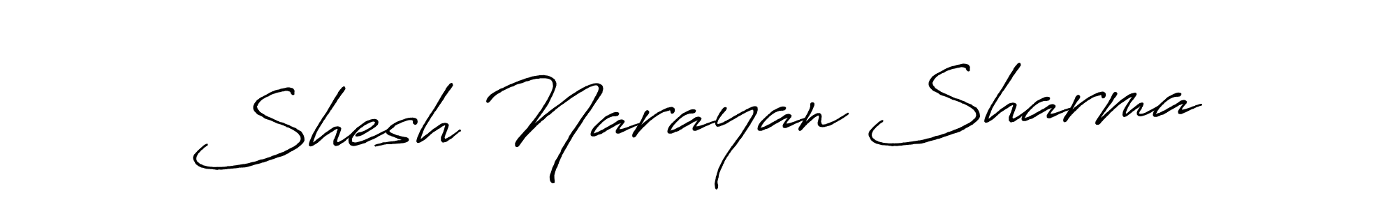 Use a signature maker to create a handwritten signature online. With this signature software, you can design (Antro_Vectra_Bolder) your own signature for name Shesh Narayan Sharma. Shesh Narayan Sharma signature style 7 images and pictures png
