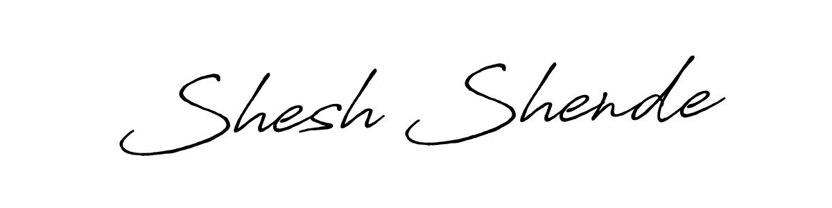 Also we have Shesh Shende name is the best signature style. Create professional handwritten signature collection using Antro_Vectra_Bolder autograph style. Shesh Shende signature style 7 images and pictures png