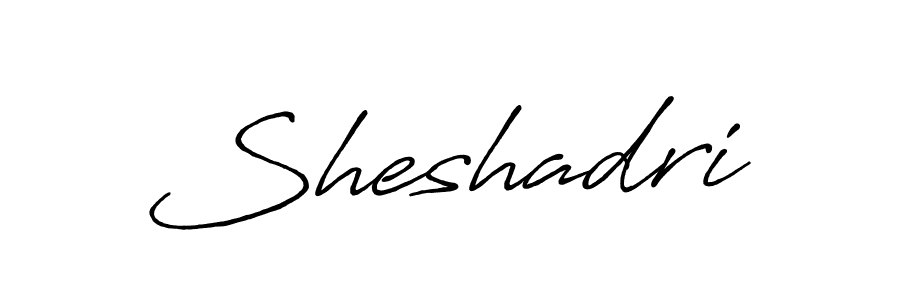 Sheshadri stylish signature style. Best Handwritten Sign (Antro_Vectra_Bolder) for my name. Handwritten Signature Collection Ideas for my name Sheshadri. Sheshadri signature style 7 images and pictures png