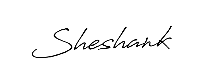 Create a beautiful signature design for name Sheshank. With this signature (Antro_Vectra_Bolder) fonts, you can make a handwritten signature for free. Sheshank signature style 7 images and pictures png