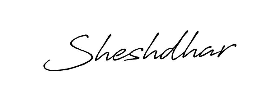 Create a beautiful signature design for name Sheshdhar. With this signature (Antro_Vectra_Bolder) fonts, you can make a handwritten signature for free. Sheshdhar signature style 7 images and pictures png