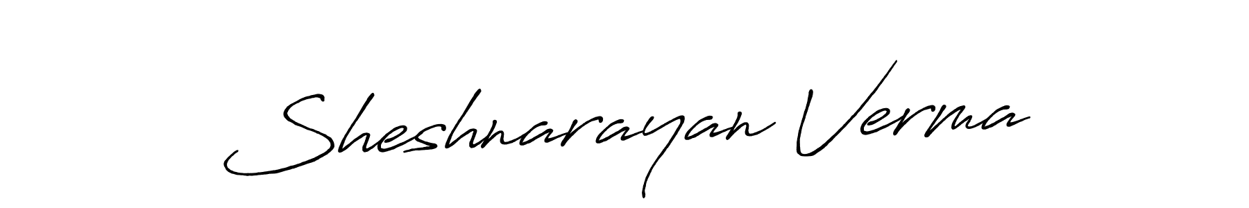 Antro_Vectra_Bolder is a professional signature style that is perfect for those who want to add a touch of class to their signature. It is also a great choice for those who want to make their signature more unique. Get Sheshnarayan Verma name to fancy signature for free. Sheshnarayan Verma signature style 7 images and pictures png