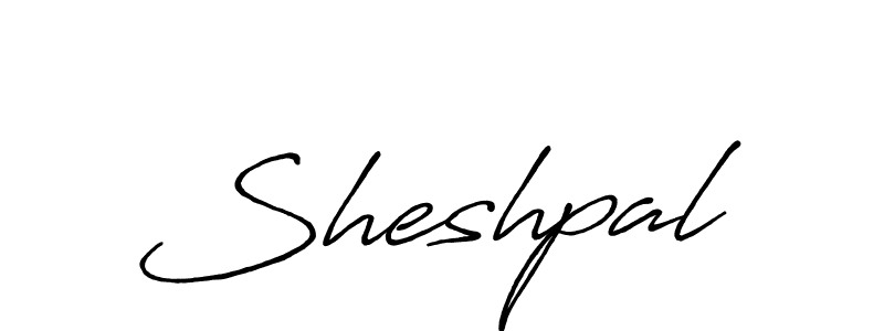 Make a beautiful signature design for name Sheshpal. With this signature (Antro_Vectra_Bolder) style, you can create a handwritten signature for free. Sheshpal signature style 7 images and pictures png