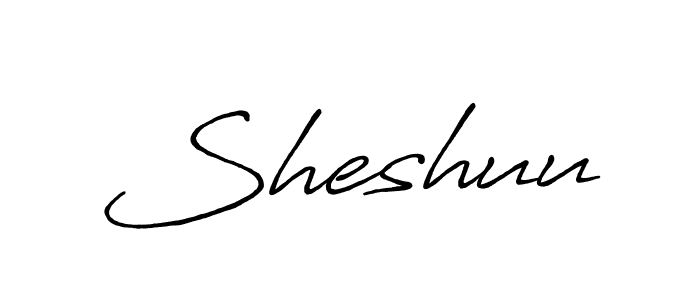 How to make Sheshuu signature? Antro_Vectra_Bolder is a professional autograph style. Create handwritten signature for Sheshuu name. Sheshuu signature style 7 images and pictures png