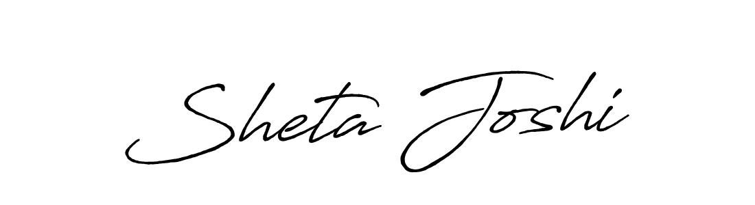 Antro_Vectra_Bolder is a professional signature style that is perfect for those who want to add a touch of class to their signature. It is also a great choice for those who want to make their signature more unique. Get Sheta Joshi name to fancy signature for free. Sheta Joshi signature style 7 images and pictures png