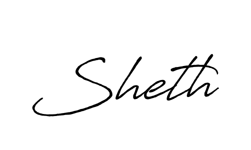 How to make Sheth name signature. Use Antro_Vectra_Bolder style for creating short signs online. This is the latest handwritten sign. Sheth signature style 7 images and pictures png