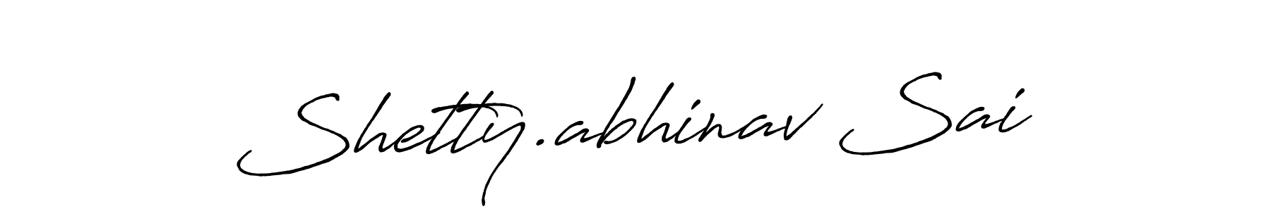 Design your own signature with our free online signature maker. With this signature software, you can create a handwritten (Antro_Vectra_Bolder) signature for name Shetty.abhinav Sai. Shetty.abhinav Sai signature style 7 images and pictures png