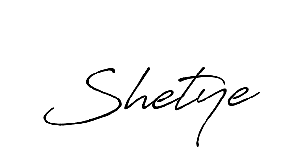 Design your own signature with our free online signature maker. With this signature software, you can create a handwritten (Antro_Vectra_Bolder) signature for name Shetye. Shetye signature style 7 images and pictures png