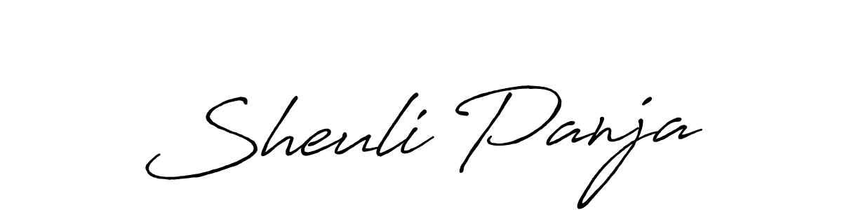 You should practise on your own different ways (Antro_Vectra_Bolder) to write your name (Sheuli Panja) in signature. don't let someone else do it for you. Sheuli Panja signature style 7 images and pictures png