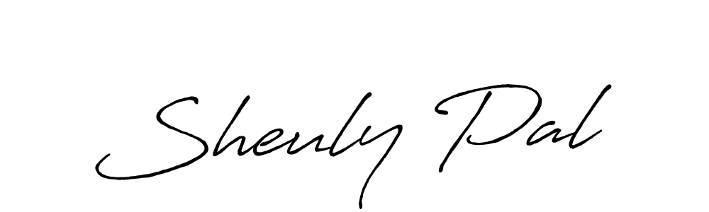 Use a signature maker to create a handwritten signature online. With this signature software, you can design (Antro_Vectra_Bolder) your own signature for name Sheuly Pal. Sheuly Pal signature style 7 images and pictures png