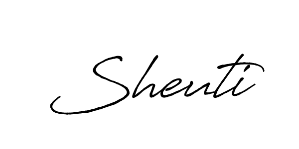Use a signature maker to create a handwritten signature online. With this signature software, you can design (Antro_Vectra_Bolder) your own signature for name Sheuti. Sheuti signature style 7 images and pictures png