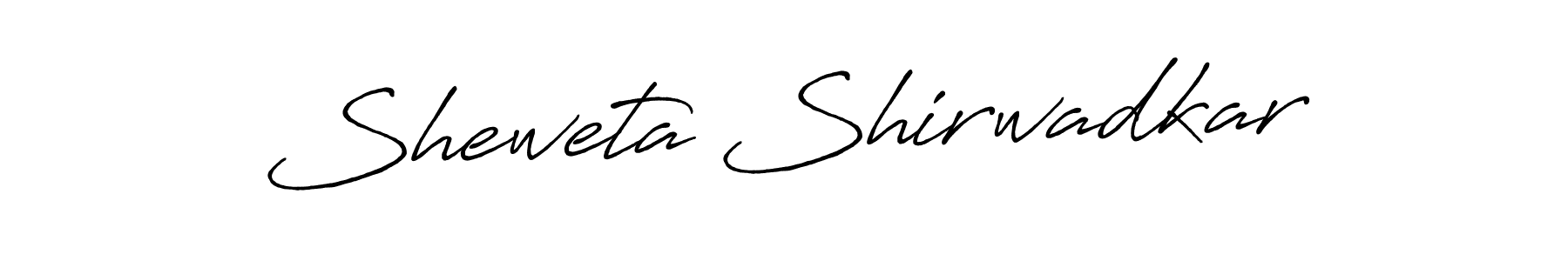 Design your own signature with our free online signature maker. With this signature software, you can create a handwritten (Antro_Vectra_Bolder) signature for name Sheweta Shirwadkar. Sheweta Shirwadkar signature style 7 images and pictures png