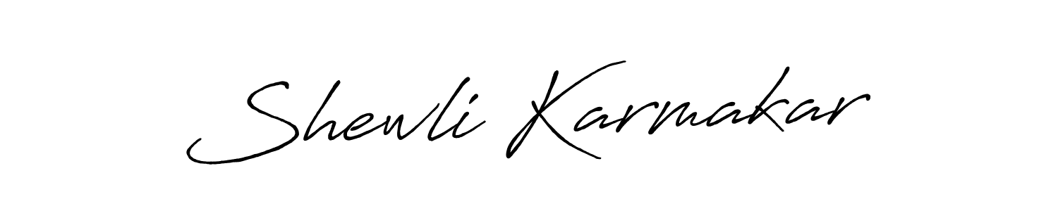 Shewli Karmakar stylish signature style. Best Handwritten Sign (Antro_Vectra_Bolder) for my name. Handwritten Signature Collection Ideas for my name Shewli Karmakar. Shewli Karmakar signature style 7 images and pictures png