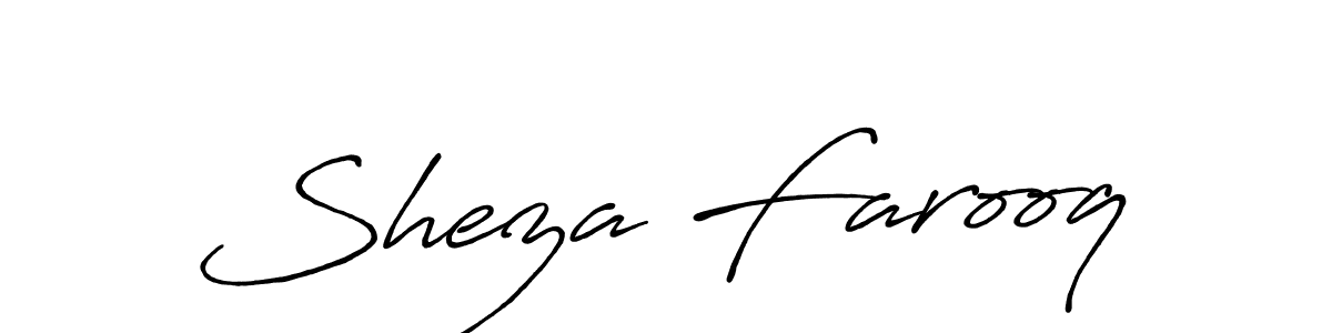 It looks lik you need a new signature style for name Sheza Farooq. Design unique handwritten (Antro_Vectra_Bolder) signature with our free signature maker in just a few clicks. Sheza Farooq signature style 7 images and pictures png