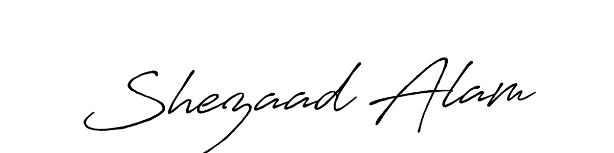 Also we have Shezaad Alam name is the best signature style. Create professional handwritten signature collection using Antro_Vectra_Bolder autograph style. Shezaad Alam signature style 7 images and pictures png