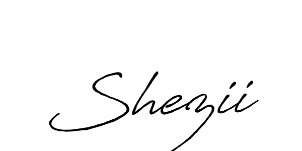 Create a beautiful signature design for name Shezii. With this signature (Antro_Vectra_Bolder) fonts, you can make a handwritten signature for free. Shezii signature style 7 images and pictures png