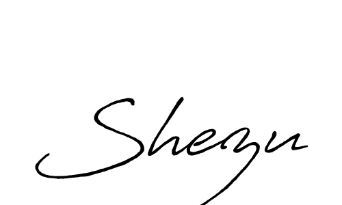 Also we have Shezu name is the best signature style. Create professional handwritten signature collection using Antro_Vectra_Bolder autograph style. Shezu signature style 7 images and pictures png